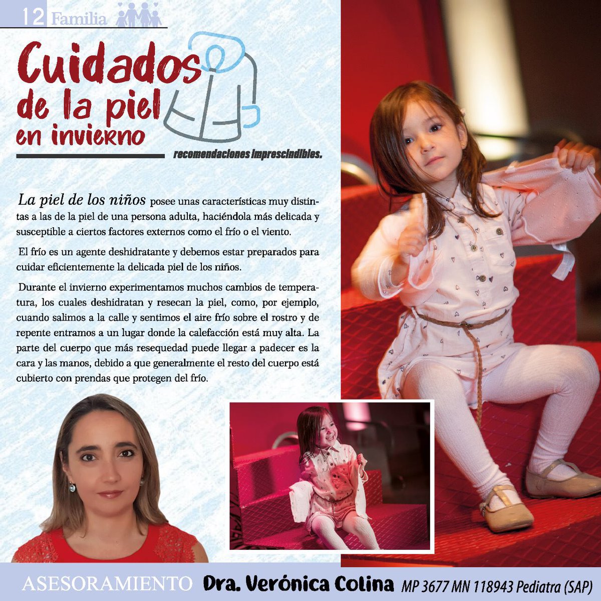 ValleFermi's tweet photo. #mundobebe #mundobebelider REVISTA #junio #88 GENIAL Disponible en Kioscos de #jujuy y #Salta 🛍Comercios y Consultorio Adheridos y en https://t.co/EU65tLp606
Cuidados con la #piel en #invierno Dra. Veronica Colina #niños #varones #adolescentes #vasectomia
#fertilidad https://t.co/xluXf2wKVB