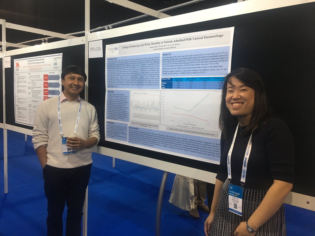 huilin_03's tweet image. Team Gastro of @Leic_hospital presenting their posters at #BSG2019! Come check them out -PTU-92, PTU-93, PTU-097, PTU-115 @EddySamani @leicdan @Leicnut