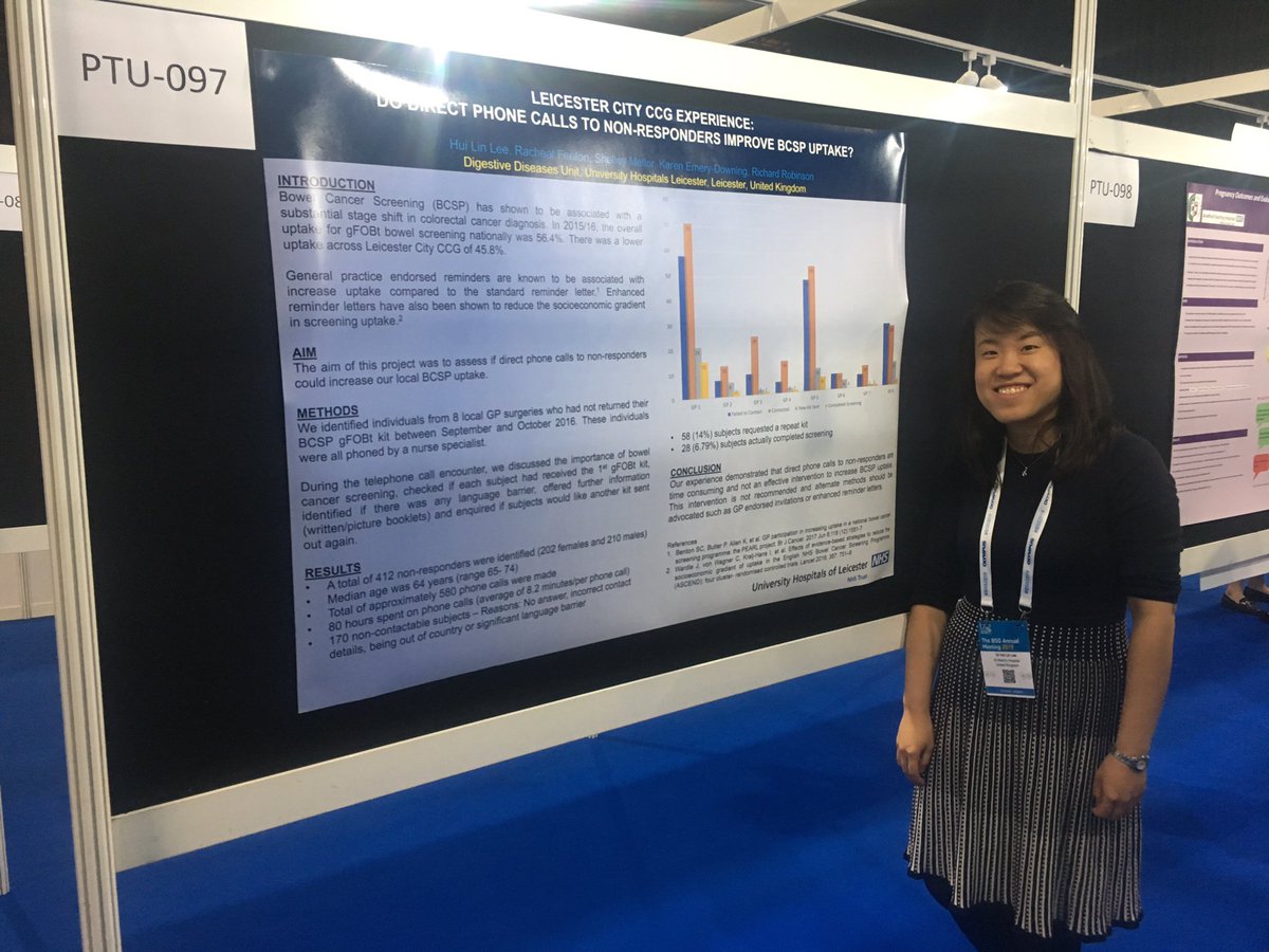 huilin_03's tweet image. Team Gastro of @Leic_hospital presenting their posters at #BSG2019! Come check them out -PTU-92, PTU-93, PTU-097, PTU-115 @EddySamani @leicdan @Leicnut