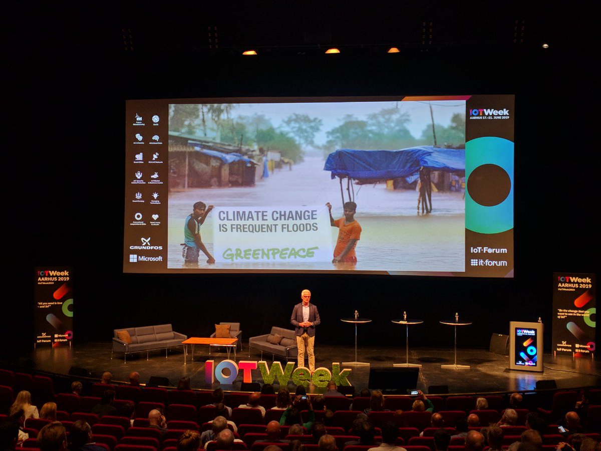 IoT_Forum's tweet photo. #IoTWeek2019 event partners #MicrosoftDK & @grundfos join the opening stage represented by their CEOs -Marianne Dahl Steensen and Mads Nipper. They discuss exponential technologies, ethics and values, ecosystems and partnerships, and how all of it can be used to achieve the SDGs. https://t.co/sJF5ZyoSkU