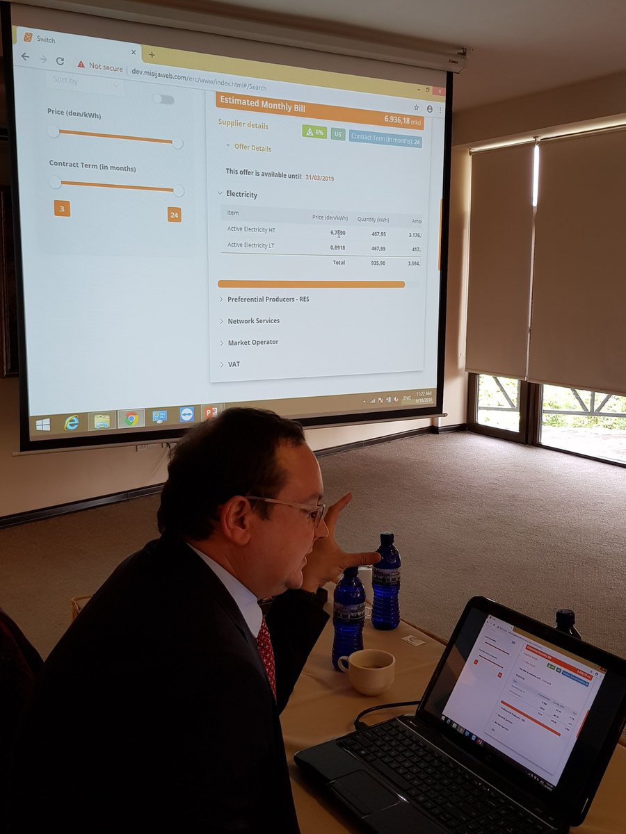 ErraNews's tweet photo. “The #PriceComparisonTool (https://t.co/UMr44QSf03) of North Macedonia intend to go live second half of the year and will be extensively promoted via social media and online campaign.” – by Martin @martinoski_m, ERC, North Macedonia https://t.co/6DQ68ha1Zf