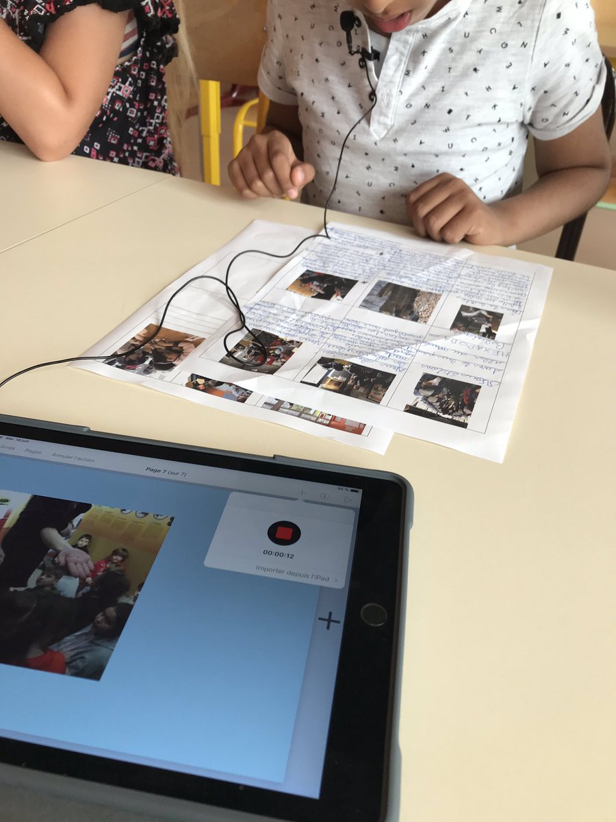 entomologistes's tweet photo. On enregistre nos textes pour raconter nos expériences #EDD @BookCreatorApp https://t.co/I713VJXnsX