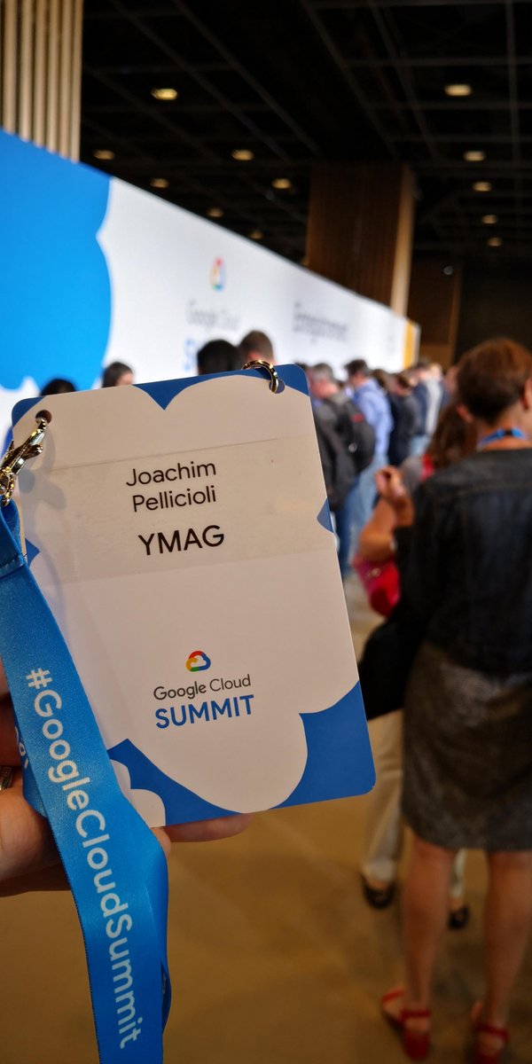 ymag_sas's tweet photo. 3 collaborateurs @YMAG_SAS sont présents au #GoogleCloudSummit qui se déroule ce mardi 18 juin à Paris Expo Porte de Versailles. Objectifs visés : veille et écoute des experts Google #Cloud, découverte d’#Insights, échanges d’idées...#ESN #logiciel #formation https://t.co/CPEAyXoikY