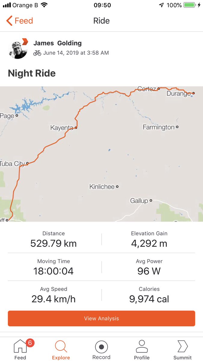 RaynerFnd's tweet photo. Take a look at the #NightRide that @jamesgolding1 just completed......
😳
@strava
#onestepatatatime https://t.co/O5RgDArbga