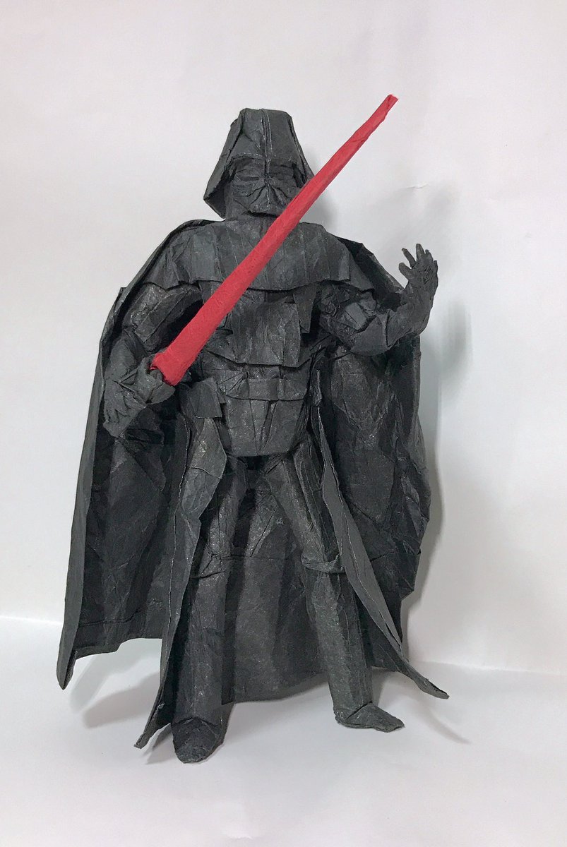 Sk Sur Twitter ダース ベイダー 創作 私 折手 私 紙 薄葉紙 ホイル 薄葉紙 112cm 折り紙 折り紙作品 スターウォーズ Starwars ダースベイダー Darthvader