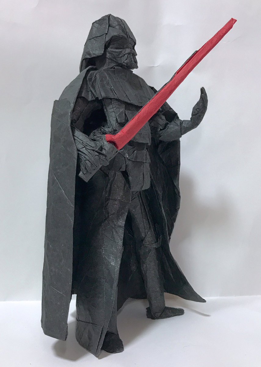 Sk ダース ベイダー 創作 私 折手 私 紙 薄葉紙 ホイル 薄葉紙 112cm 折り紙 折り紙作品 スターウォーズ Starwars ダースベイダー Darthvader