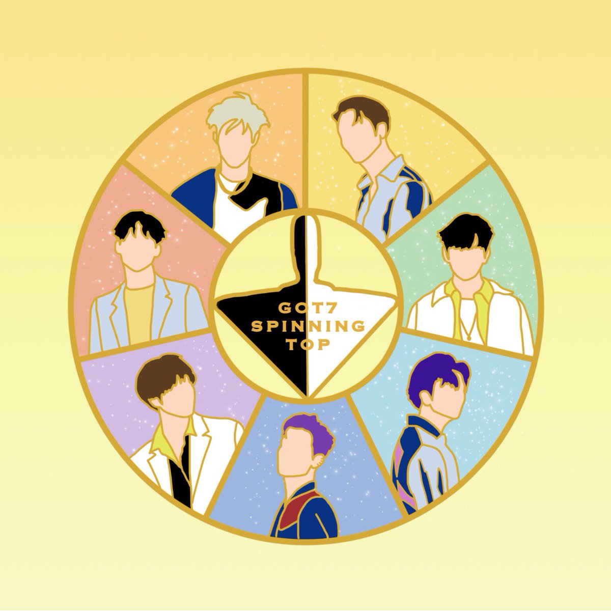 [ahgases please RT!! 💚]
preorder for my newest got7 enamel pin design “spinning top” is up!! 🌈✨
- 5cm x 5cm
- hard enamel 
- two backings 
#GOT7_BETWEEN_SECURITY_AND_INSECURITY #GOT7_SPINNINGTOP #GOT7_KEEPSPINNING #GOT7_ECLIPSE <a href="/GOT7Official/">GOT7</a>