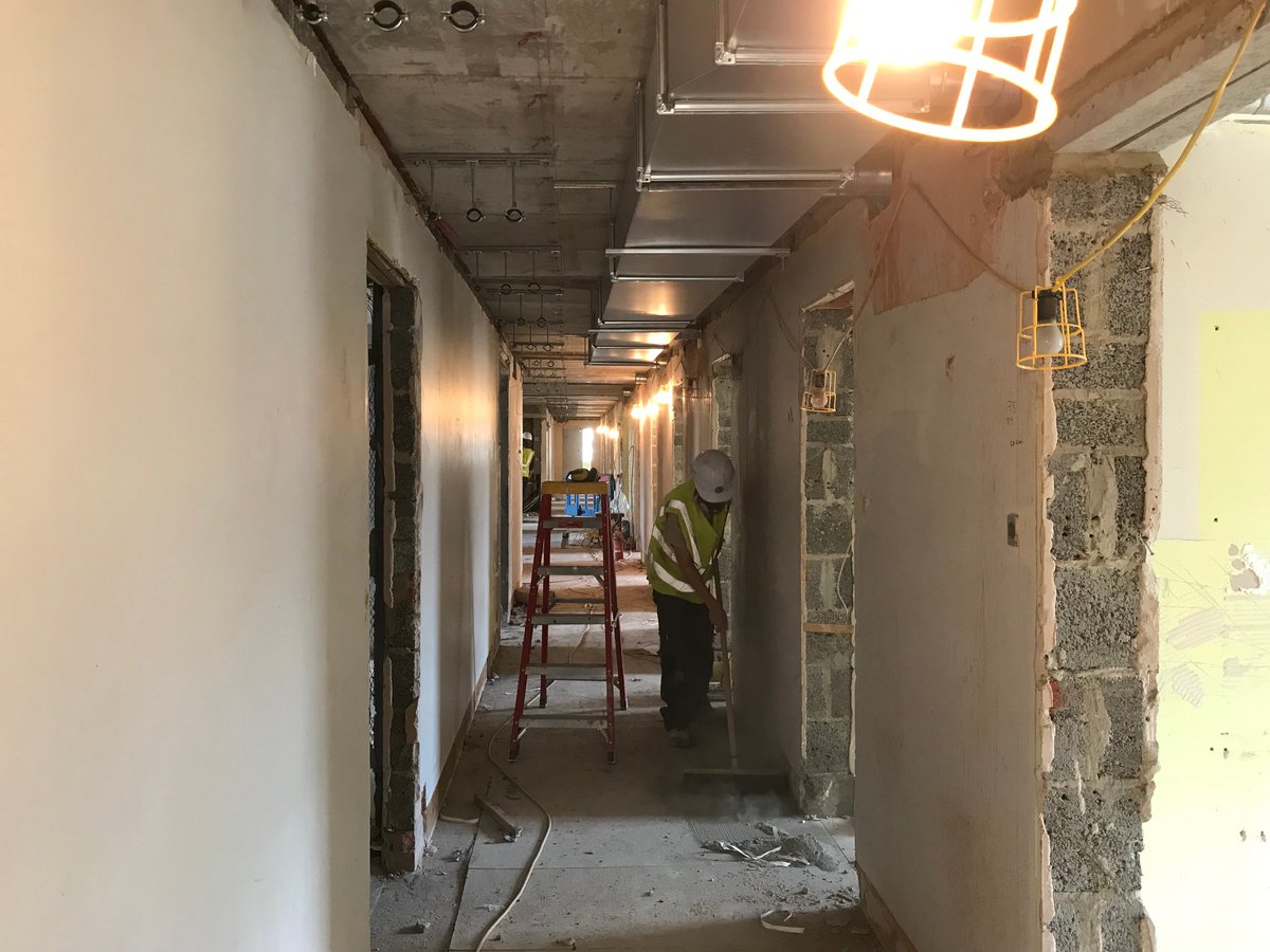 Installation in progress of the M&E services at Barnet for the @RoyalFreeChty @Hughes_Escott fantastic to be working on this very much needed accommodation for training nurses @NHSuk .