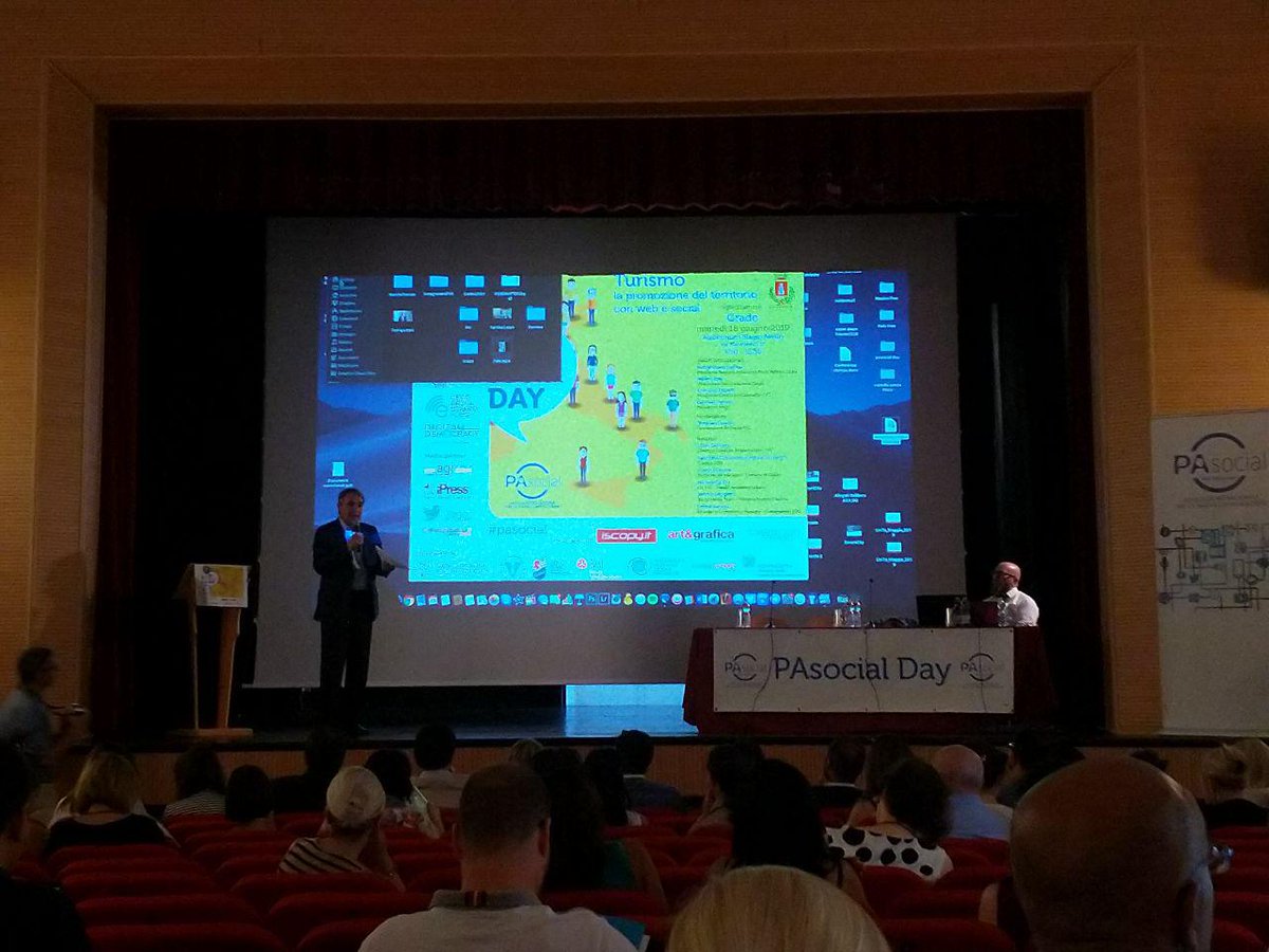 <a href="/CristianoDegano/">cristiano degano</a> , Presidente dell'Ordine dei Giornalisti FVG al #PASocial Day di Grado: "molto importante la collaborazione tra giornalisti e comunicatori"

Oggi si parlerà di #Turismo e della promozione del territorio con Web e Social.

Felici di essere Media Partner!