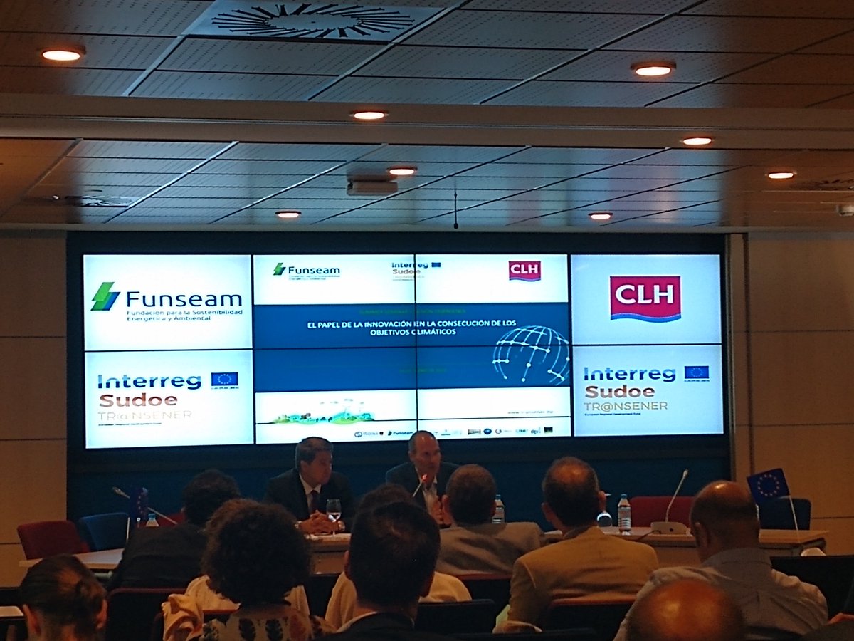 #transener #session  "El papel de la #innovacion en la consecución de los #objetivos #climaticos" organized by <a href="/Funseam/">Funseam</a>  within collaboration with @grupoclh