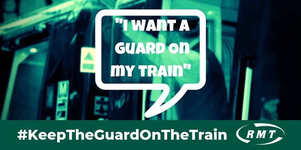momentum_rmsec's tweet photo. #KeepTheGuard #NoToDOO
@momentum_rmsec stands in solidarity with our comrade brothers & sisters of @RMTUnion & all Guards & Drivers taking strike action at Waterloo today.
GUARDS on trains KEEP US SAFE, ASSIST THOSE WITH DISABILITY to travel & SAVE LIVES! https://t.co/V3ZgS07EFr