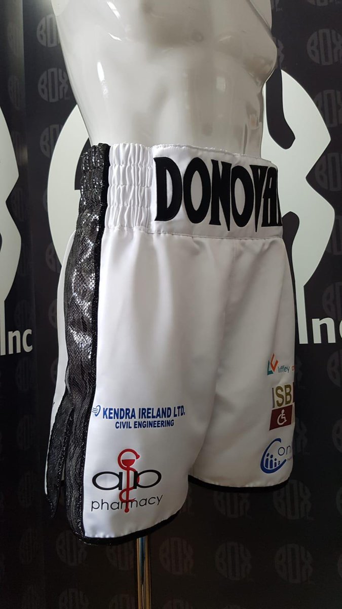 ericdonovanbox's tweet photo. New kit for Saturday night. Thanks to @BoxincBelfast and to the sponsors who are supporting this training camp and fight. Limited tickets left for 22nd June. #liffeycranehire #kendracivileng #aandapharmacy #isbmobility #conlansfamilystore #machogym #ospreyhotel #hardingskitchen https://t.co/J3eH71T73u