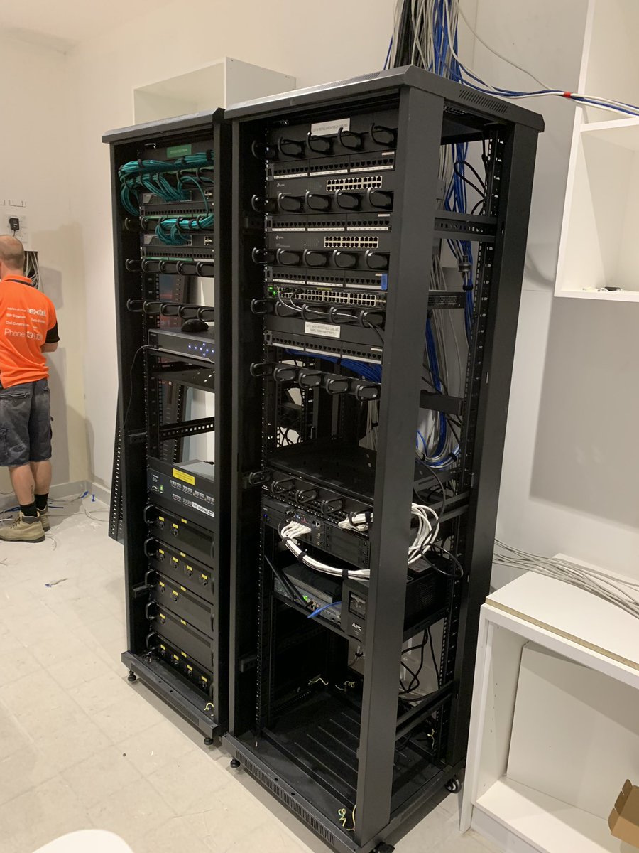 AuNextel's tweet photo. The Papermill Liverpool has a major repair after a@cpmplete@f*^%*up from a local contractor. Nextel went in, the designed the racks and voice and solved the problem. Before and after photos https://t.co/9T65aY7Aj4