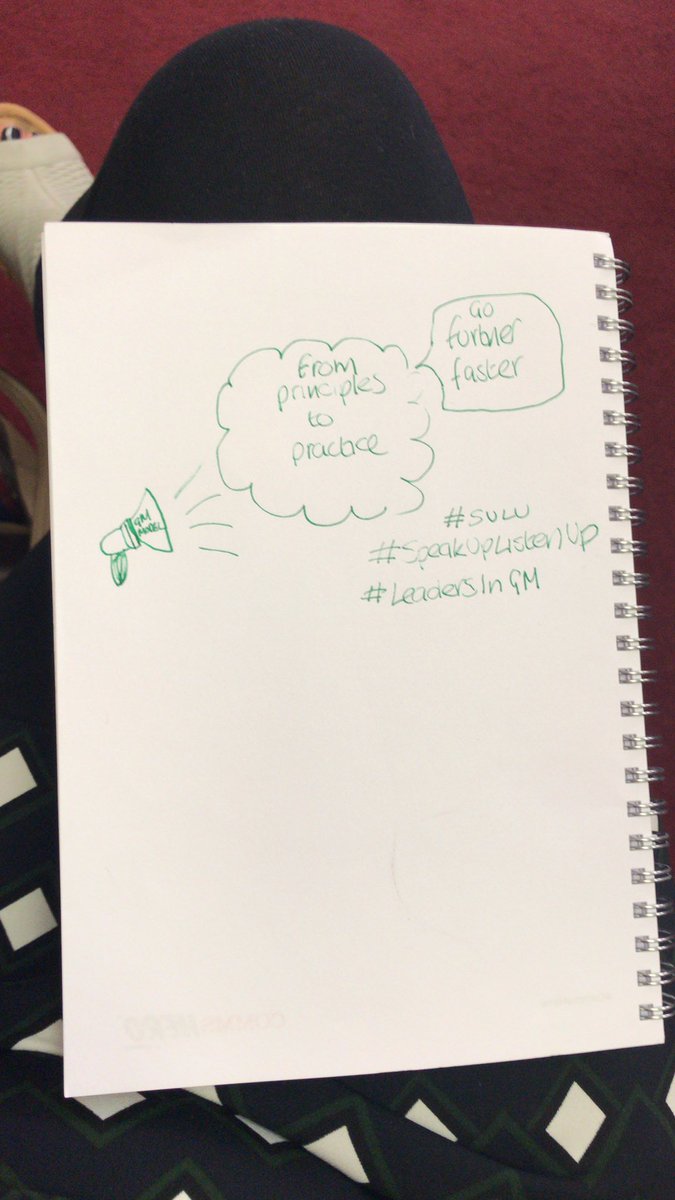 Paula_Whylie's tweet photo. The #GMModel calls for us to... #SULU #LeadersInGM @LeadersInGM @R_Evans_ https://t.co/ZmQZ6yRwZs