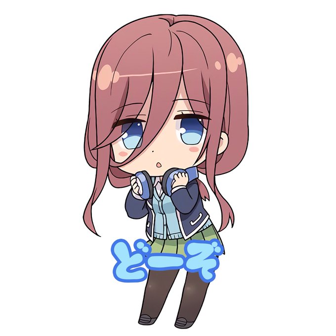 NoirさんがTwitterに投稿した中野三玖(五等分の花嫁)のイラスト。