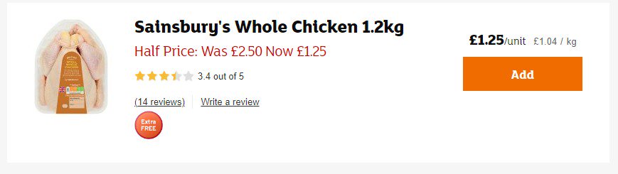 I shudder to think of the welfare, environmental and quality sacrifices that have been made to be able to sell a whole goddamn chicken for less than the price of a crap coffee <a href="/sainsburys/">Sainsbury's</a>
