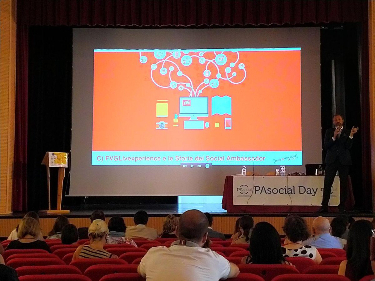 Un'intervento stimolante, un video emozionante sulla valorizzazione del territorio, dati e numeri che dimostrano una regione che ha compreso come comunicare la propria #bellezza...
Un esempio di buona comunicazione quello presentato da <a href="/LucioGomiero/">Lucio Gomiero</a> al #PASocial Day

@FVGlive
