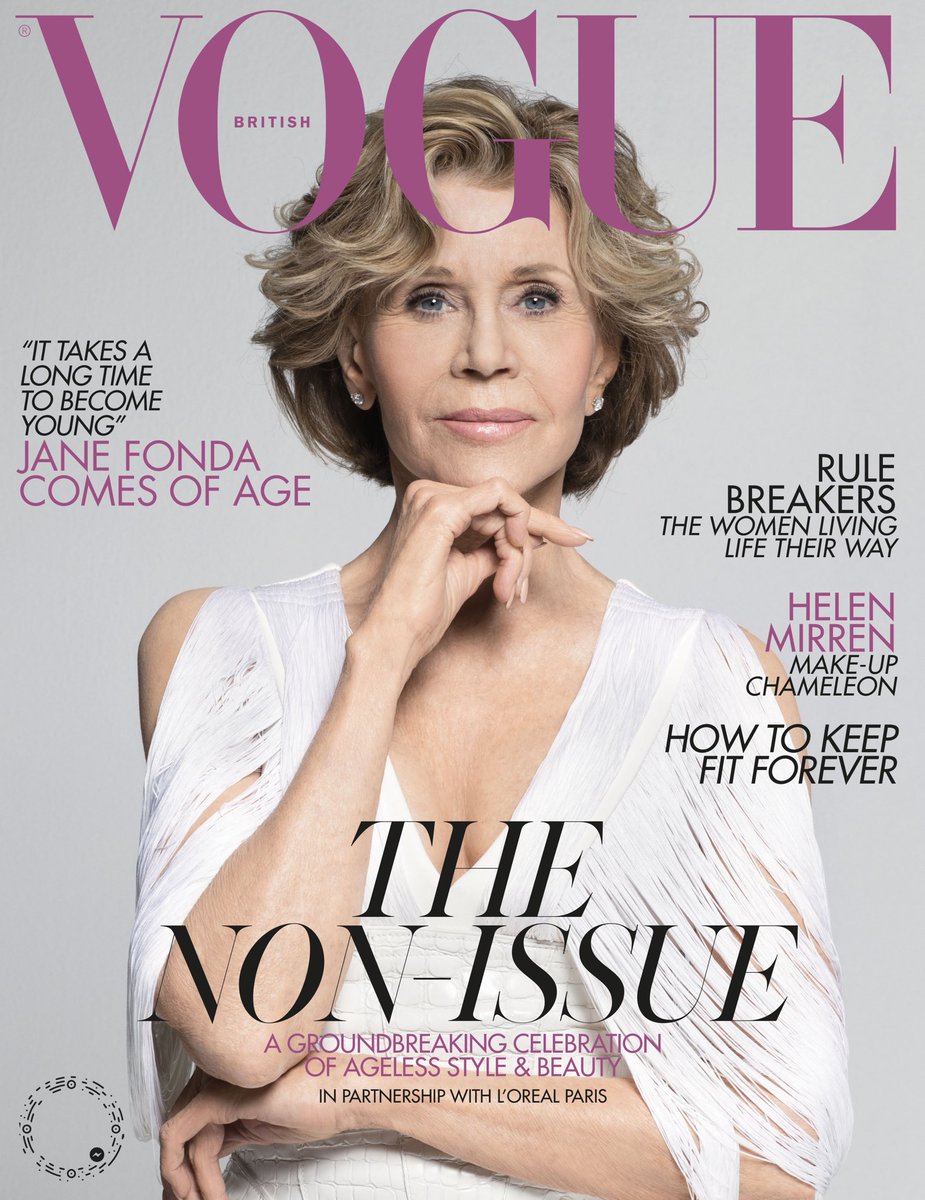 BritishVogue's tweet photo. British Vogue has won a prestigious Gold @Cannes_Lions award for The Non-Issue special edition with @LOrealParisUK, that was published with the May 2019 issue: https://t.co/JEcIlpUuZw #AgeIsNoIssue #BritishVogueXLOrealParis https://t.co/c3lmEXpQ5D
