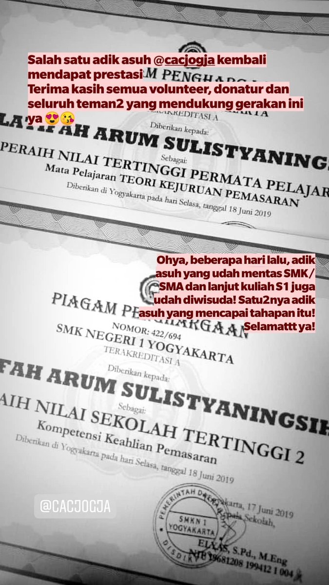 Way to go! <a href="/CACjogja/">Coin a Chance Jogja</a> Selamat atas keikhlasan kalian membantu mereka yang berkebutuhan 😊