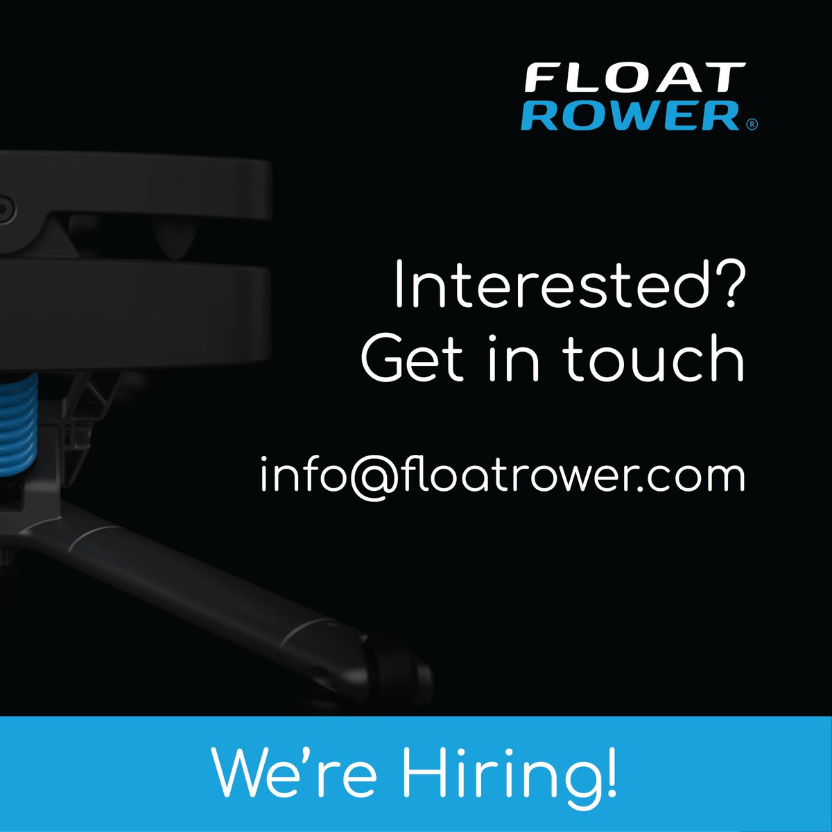 FloatRower's tweet photo. We're going to be hiring for a range of roles! https://t.co/9C4xMYaTkO

#floatrower #indoorrowing #rowingmachine #rowing #crossfit #keepfit #fitness #innovation #design #healthandfitness #gym #workout #physiotherapy #personaltrainer #Olympics #watersports #hiring #job #jobs https://t.co/d9z0Wy69UV