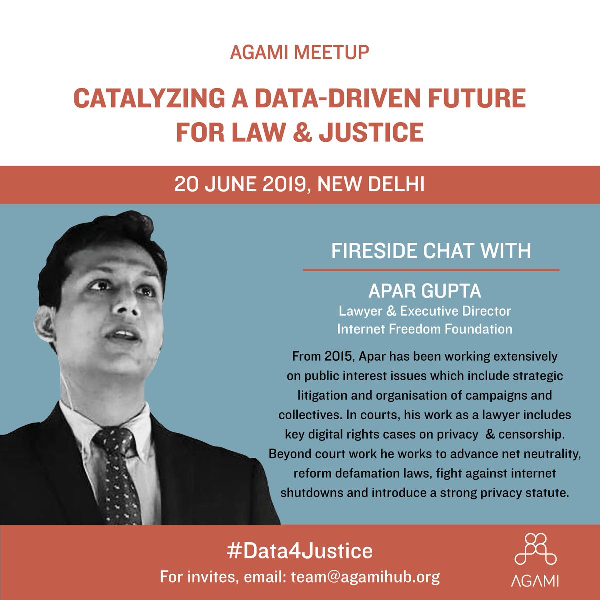 Agami_In's tweet photo. Here's a sneak peak into the #AgamiMeetup taking place in New Delhi on June 20, 2019. To attend, write to: team@agamihub.org #AgamiChallenge #Data4Justice https://t.co/Se8qT4bk4V