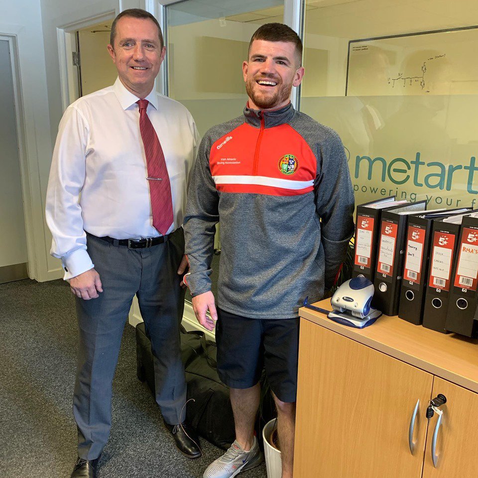 Good luck to <a href="/paddy_gal/">Paddy Gallagher</a> ​ who will be fighting this Friday in the Ulster Hall! #poweringtheirfuture #sponsoredathlete