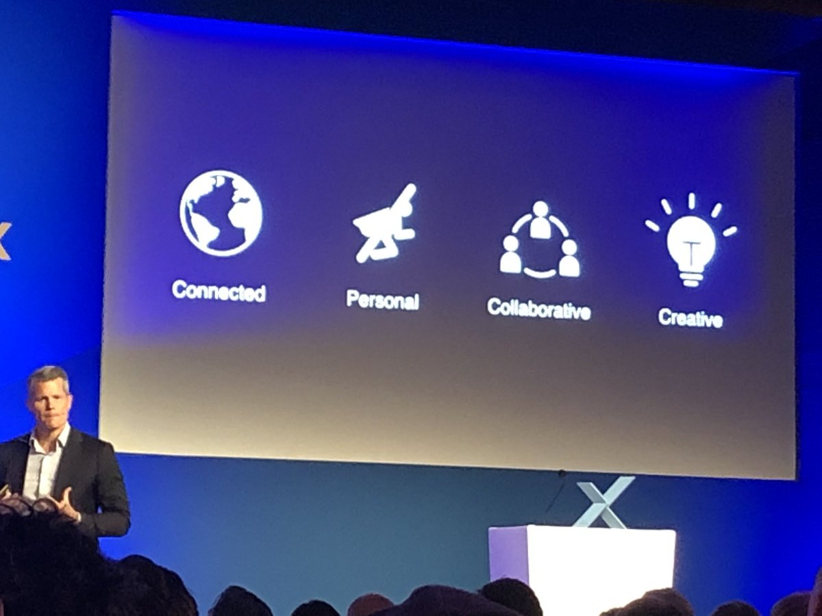 #edtechx19 New focus is on design of learning: connected, personal, collaborative and creative <a href="/EdTechEurope/">EdTechX</a>