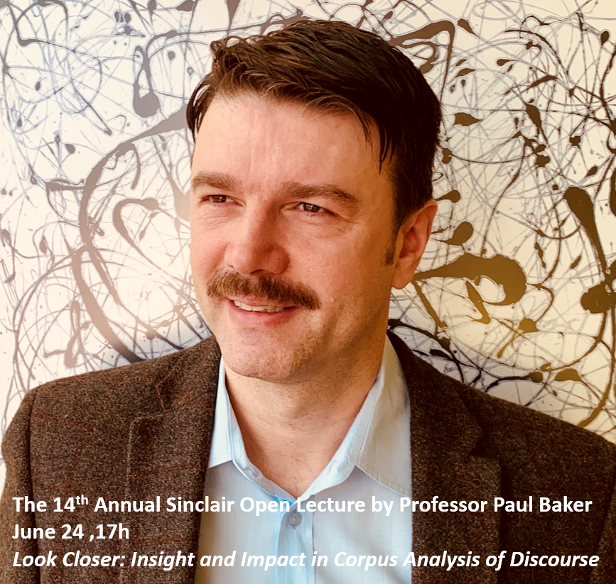 CCR_UoB's tweet photo. We are very pleased that this year Sinclair lecture, “Look Closer: Insight and Impact in Corpus Analysis of Discourse”, will be delivered by Paul Baker. For more details and to book your tickets please go to https://t.co/EADfrs9asW https://t.co/ZavOtyE6fP