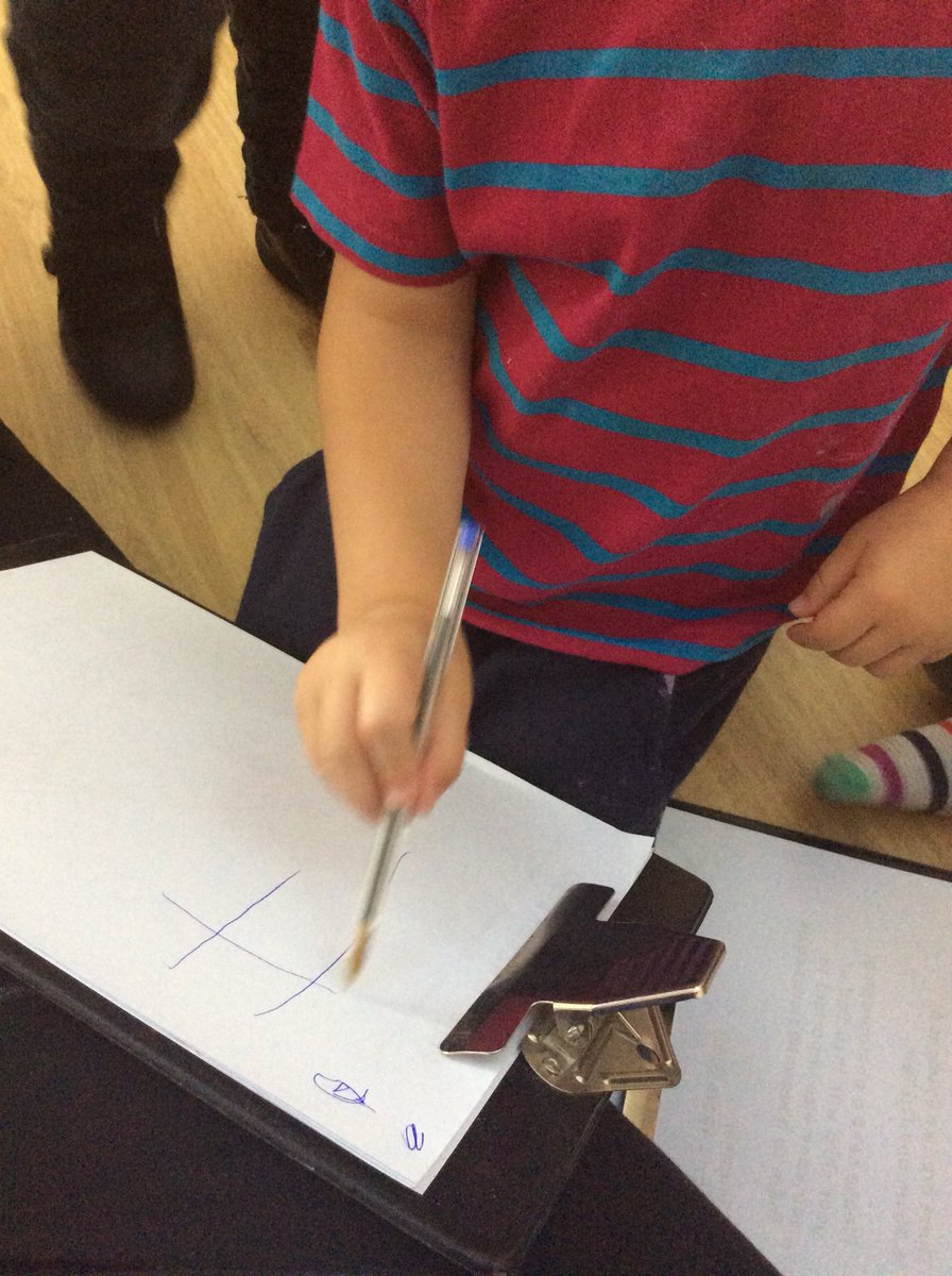 MissABowers's tweet photo. Look at this tremendous writing! After seeing his name written with lowercase this little boy told me “that’s not how my name is the ‘h’ is two lines straight and one in between”. He then showed me how it was done! Fantastic! @pre_nursery @EmmaREMAT  @stsilasschool @RainbowEduMAT https://t.co/aglSC6Jngn
