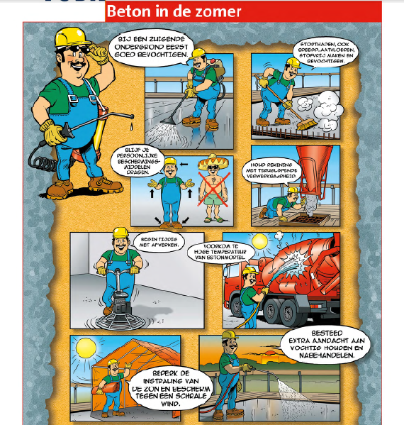 Beton storten met warm weer, vergeet niet om het goed na te behandelen. Voorkom schade aan uw betonwerk.