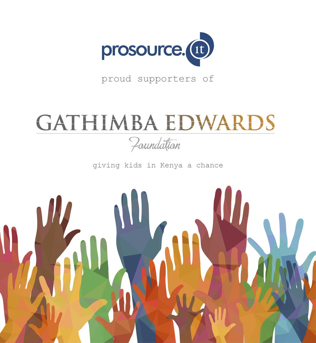Prosource_IT's tweet photo. @GathimbaEdwards We are proud to sponsor Gathimba Edwards Foundation who give kids in Kenya a change through:
paying school fees
house building
business boosts and start ups
farming projects
clothing provision
educational seminars &amp; workshops
counselling services
sports coaching https://t.co/hyWNDIEMOt