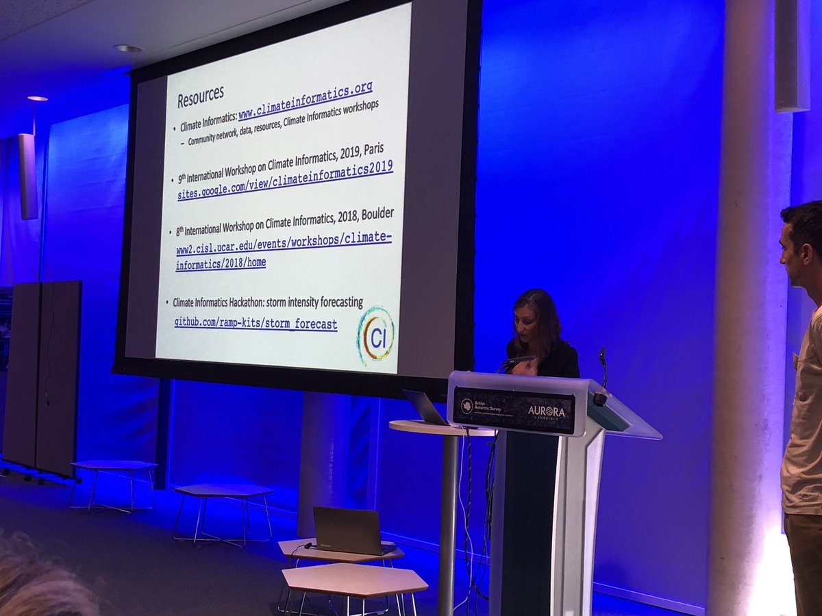 Attending the Machine Learning for Environmental Sciences workshop and hackathon at British Antarctic Survey. A wealth of learning materials exist.  <a href="/BAS_News/">British Antarctic Survey 🐧</a> <a href="/NERCscience/">Natural Environment Research Council</a> #BASMLconf