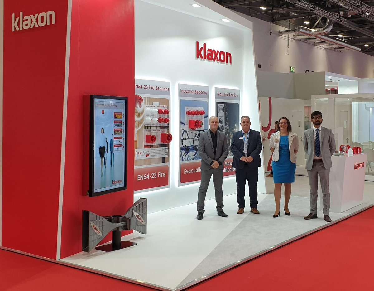 KlaxonSignals's tweet image. #FIREX 2019 is now open! We&apos;re proud to be part of #FireSolutions at the show, along with fellow @Halma companies.

Come and speak with us for any of your fire, industrial or wide area signalling requirements and to view our full range of EN54-23 devices.