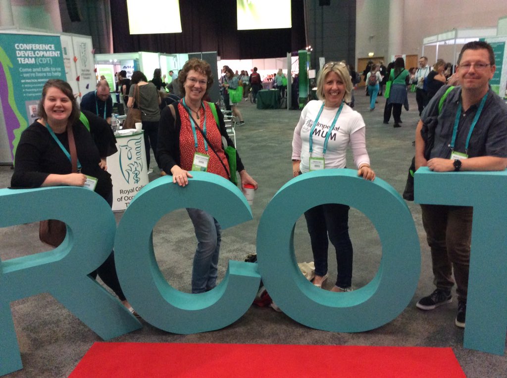SarahCambridge9's tweet photo. #RCOT2019 #DCC #weareoccupationaltherapists #WeAreDevon day 2 at the RCOT conference https://t.co/JNMTd0x57B