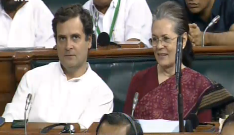 It's best if we Indians accept we have an appetite for family drama when the camera customarily flips between these two estranged strains of that Family, the way it does between the senior Bachchan couple and Rekha at the Filmfare Awards. 
#LokSabha #SansadWatch #Parliament