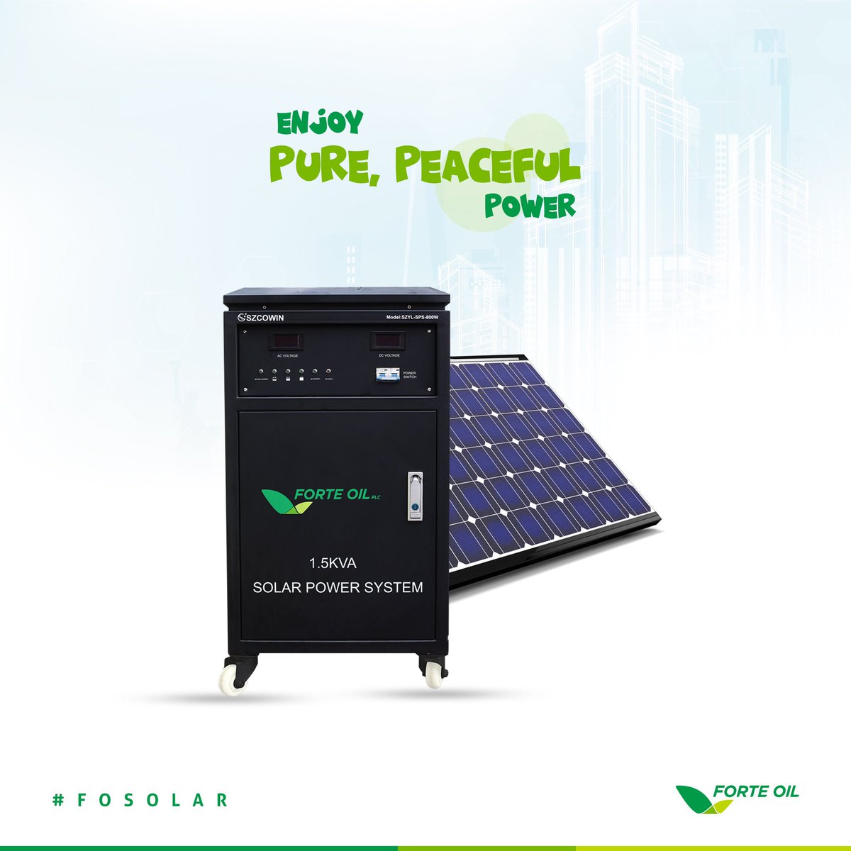 ardovaplc's tweet photo. Enjoy uninterrupted power supply when you switch to FO Solar. For enquiries, kindly contact fosolar@forteoilplc.com or 012776122.⠀
Terms and conditions apply.
#FOSolar  #ForteOil https://t.co/ZNf6AX2I57
