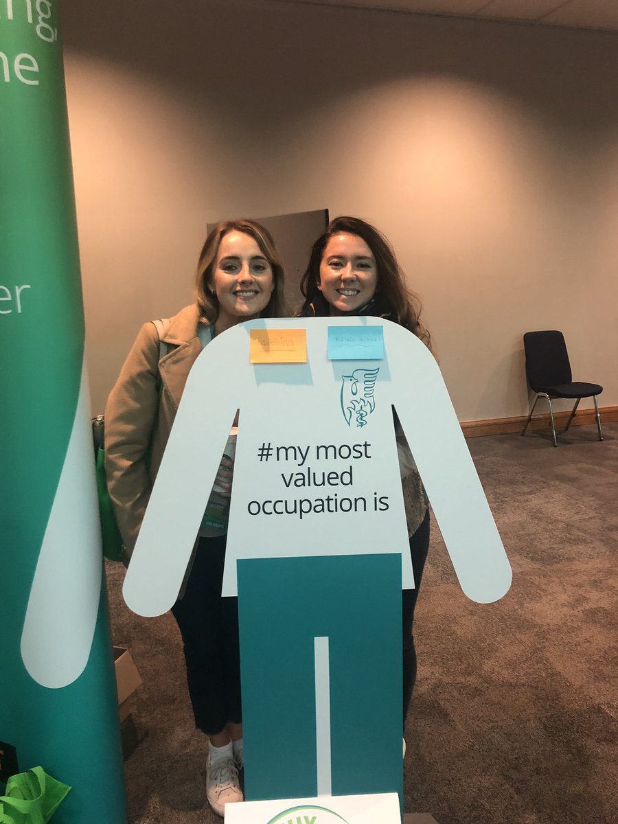 LBOT Society loving life at the #mymostvaluedoccupationis stand! What’s yours? #RCOT2019