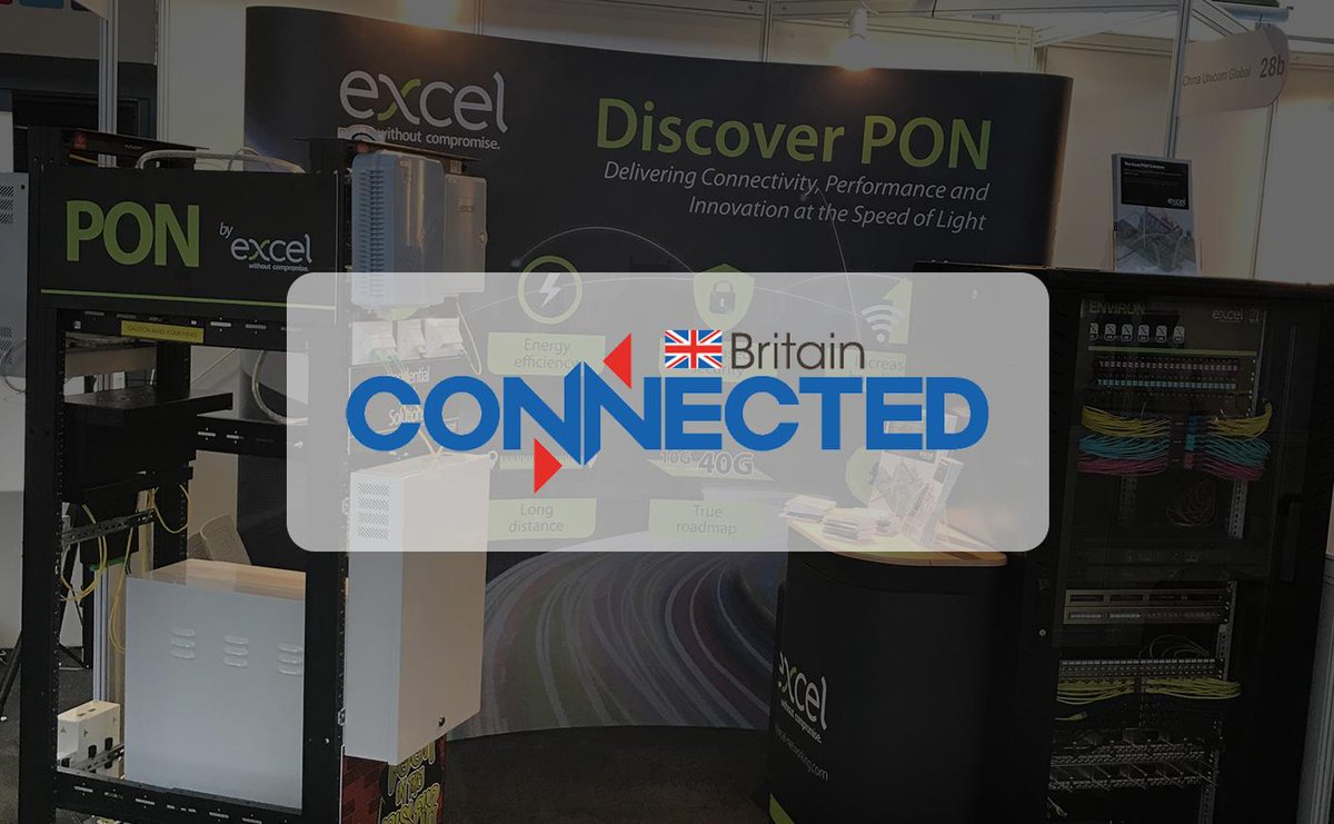ExcelNetworking's tweet image. Our team of specialists are ready to talk to you about your upcoming projects at Connected Britain 2019! Visit us at Stand 28A - view our PON Pod, Environ Racks and Copper/Fibre offerings. We're looking forward to seeing you there! #excelnetworking #ConnectedBritain #PON