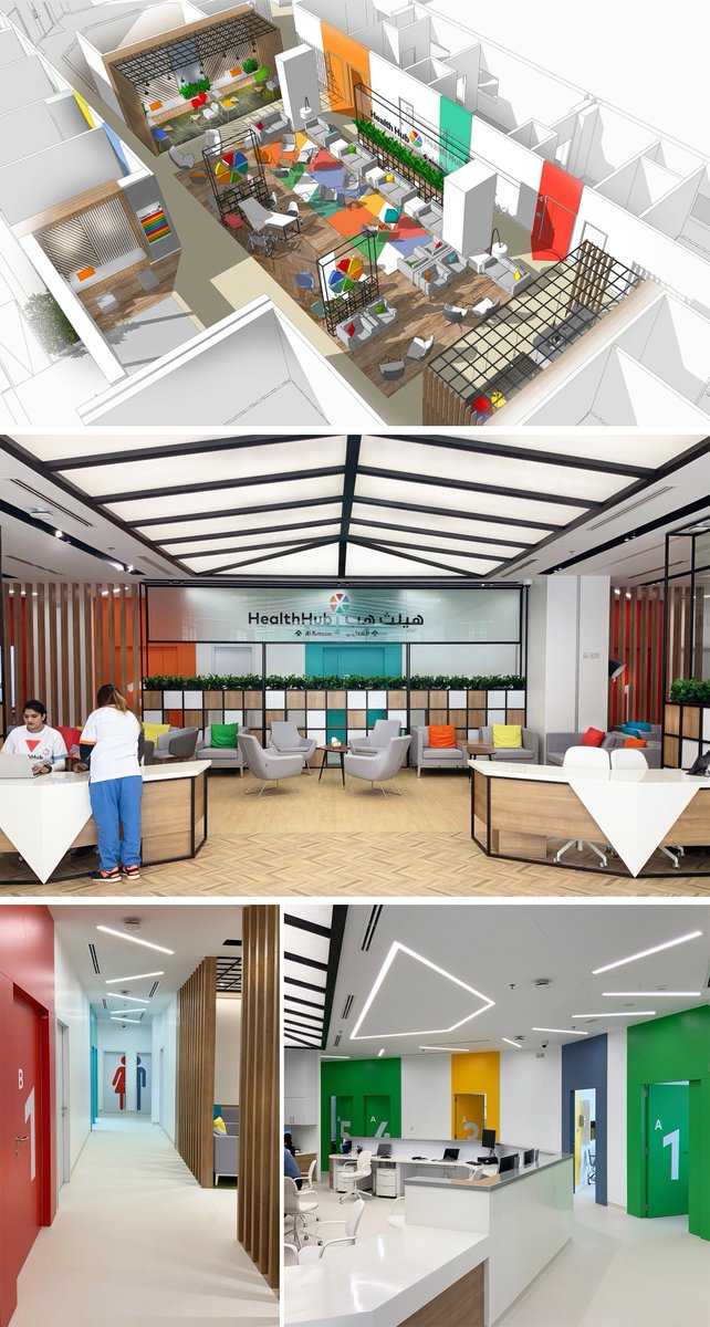 Here's our new HealthHub we designed earlier this year, four more on the way soon.
rrdesign.ae/news_details.p…

#interiordesign #dubai #healthcare #uae #design #Medical #interiorarchitecture