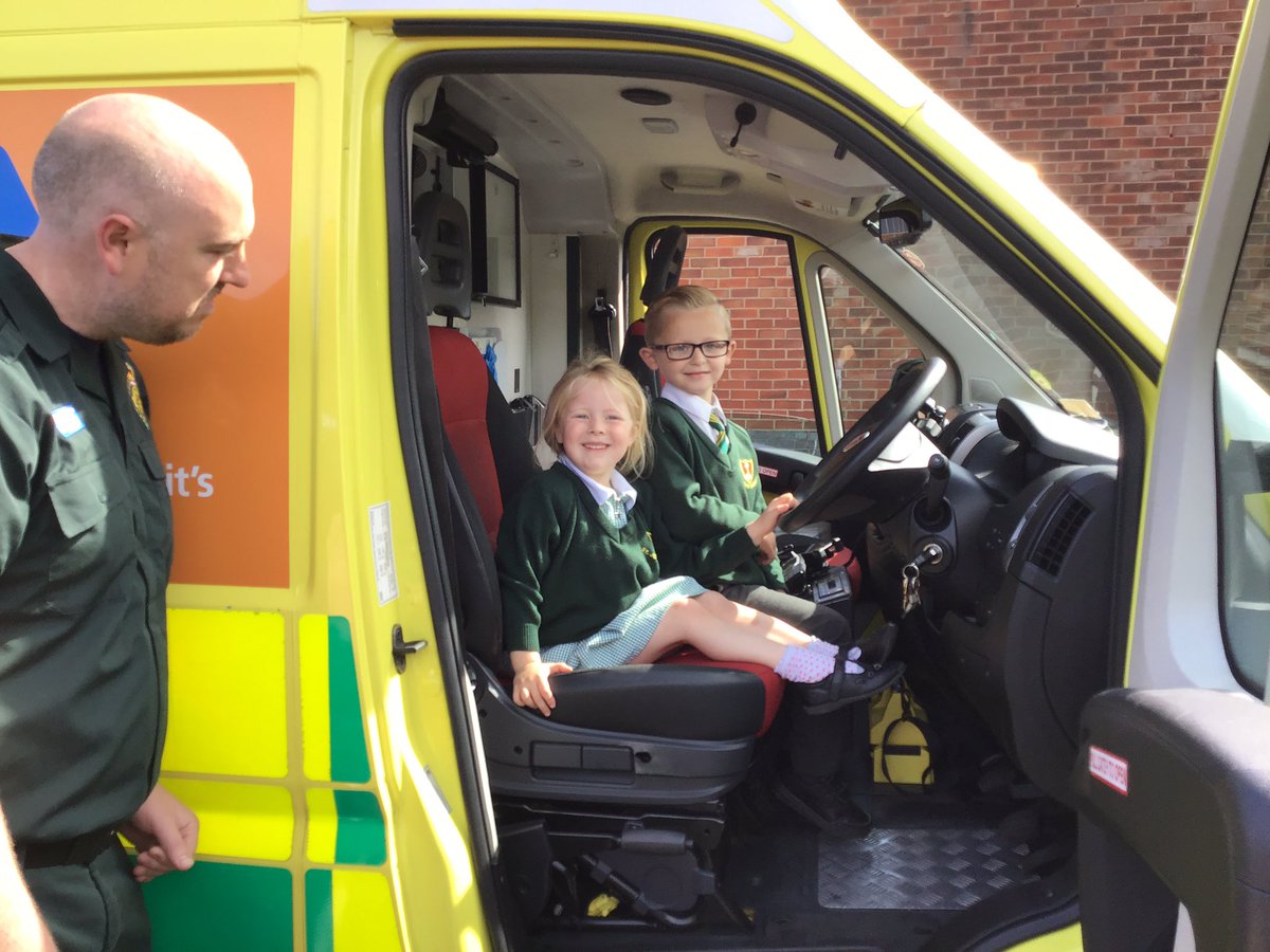 sjvblackpool's tweet photo. Two paramedics came to see us today and we found out lots of information about their job ๐ #SJVClassRC https://t.co/Af32IpzDJ7