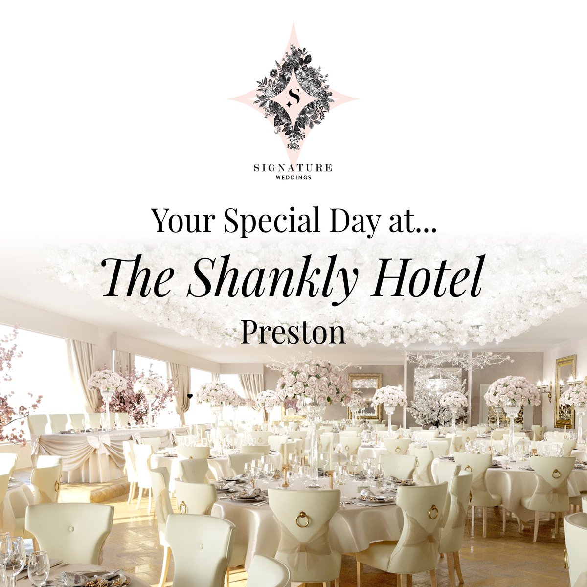 Here your dream wedding will become a reality with the help from our wedding specialist team and the ambiance of our stunning Lilywhite Suite! ✨💍

Want to say your 'I Do's' here at The Shankly? 
Get in touch 👉 bit.ly/2X5DoUi
