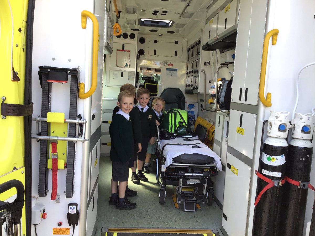 sjvblackpool's tweet photo. We went inside the ambulance and tried on some of their uniform ๐ #SJVClassRC https://t.co/QmeYFyfbgh