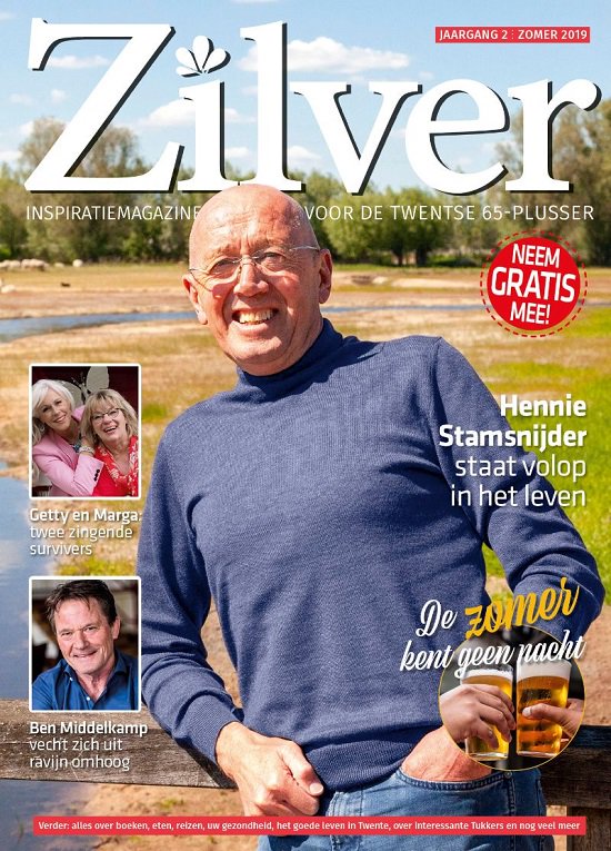 Het Zomernummer van #ZilverMagazine is uit. 
Inspiratiemagazine voor de Twentse 65-plusser. Momenteel worden honderden exemplaren naar bibliotheken en boekhandels gebracht. haast u, want ze zijn zo op!
#twente #senioren