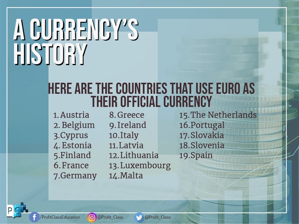 Profit_Class's tweet image. Know more about the currency that helped unite Europe. Check out bit.ly/2wbsmhg for more informtion. #Europa #Currency #ProfitClass