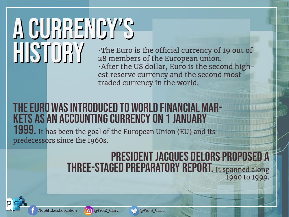 Profit_Class's tweet image. Know more about the currency that helped unite Europe. Check out bit.ly/2wbsmhg for more informtion. #Europa #Currency #ProfitClass