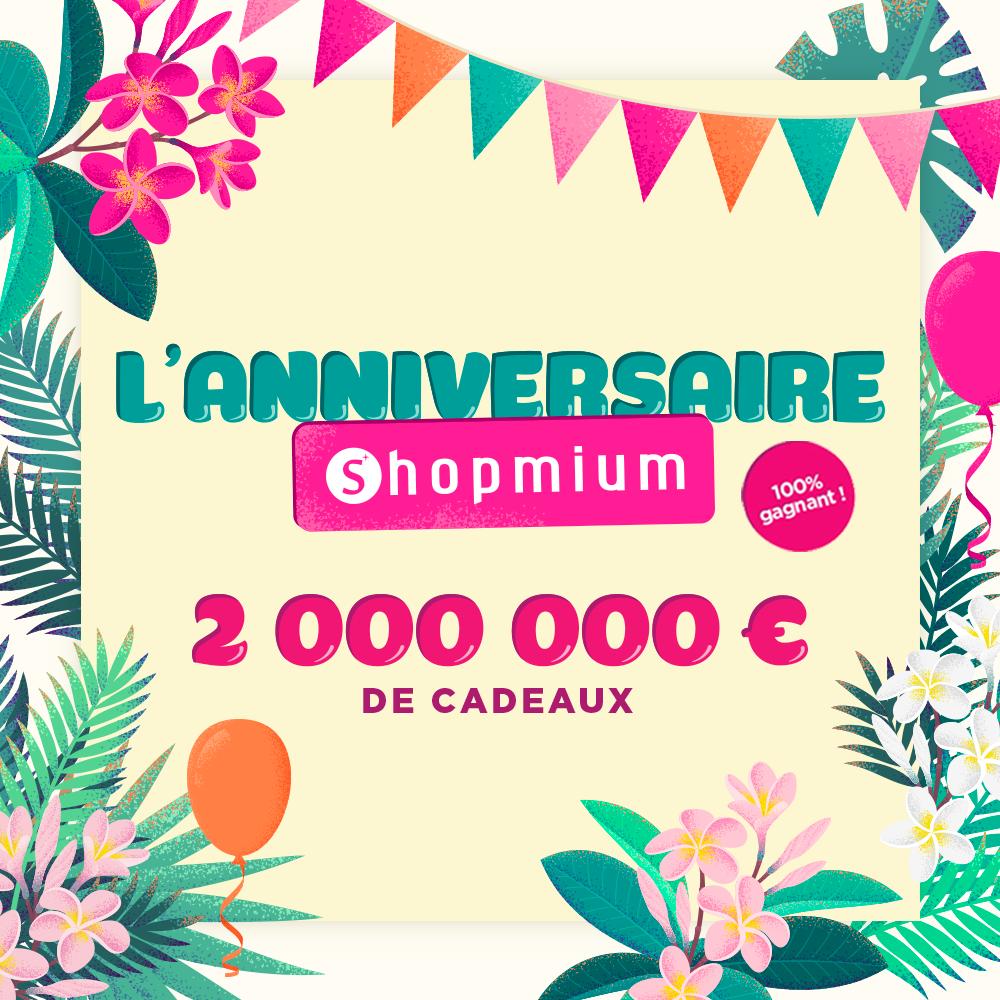 À l'occasion de notre anniversaire, rendez-vous dans votre application et tentez de remporter plusieurs cadeaux 🥳