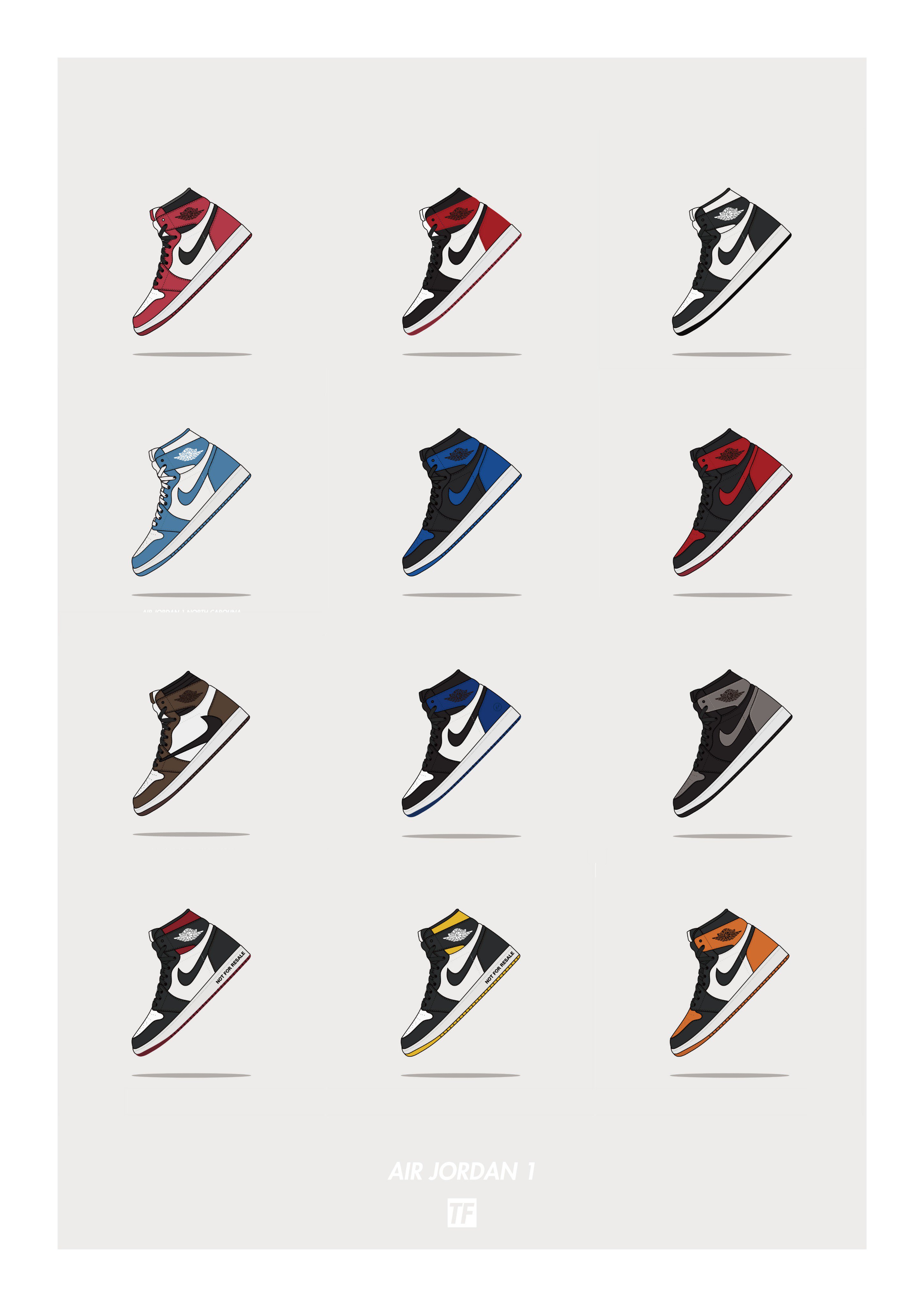 Tf スニーカーイラストレーター Air Jordan 1 Poster Airjordan Jordan Nike Aj1 ジョーダン エアジョーダン ナイキ ジョーダン1 ポスター イラスト スニーカー スニーカーイラスト キックス スニーカーライフ スニーカーウォーズ