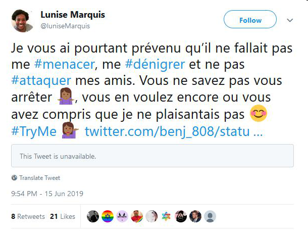 kitten_spatt's tweet photo. Bonjour @Mairie12Paris @Baratti_elbaz 

On m'a informée de tweets étranges me concernant et qui ressemblent à  des menaces de la part d'une de vos adjointes > @/LuniseMarquis <  avec qui je n'ai jamais eu aucun contact. 

Pourriez-vous me fournir une explication SVP ? https://t.co/uJzkTe49A4