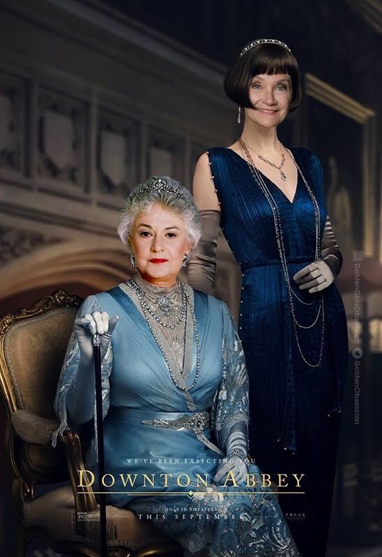 So I originally wanted this to be Bea as Sophia’s mother & Lady Mary was going to be young Dorothy. But there are no good quality, color photos of Lynnie Greene. So instead, it’s Sophia, who looks a bit like #EssieDavis with that bob #GoldenGirls #DowntonAbbeyFilm