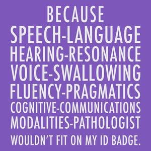 While I understand the wish to be consistent internationally, why is  language is elevated above swallowing, voice, fluency...? I agree with the marketing research - the title is not really the point.